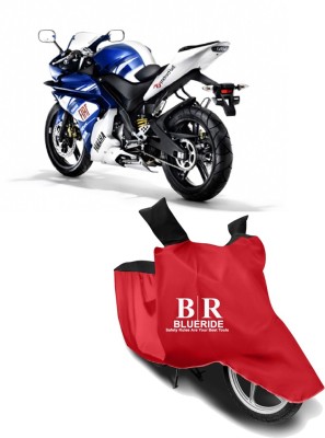 BLUERIDE Two Wheeler Cover for Yamaha(YZF R15 V3.0, Red, Black)