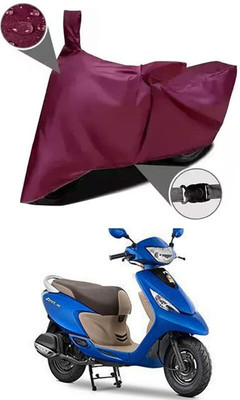 KEDIT Two Wheeler Cover for TVS(Scooty Zest 110, Maroon)