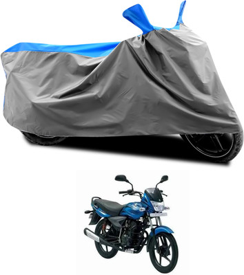 CODOKI Waterproof Two Wheeler Cover for Bajaj(Platina 125, Grey, Blue)