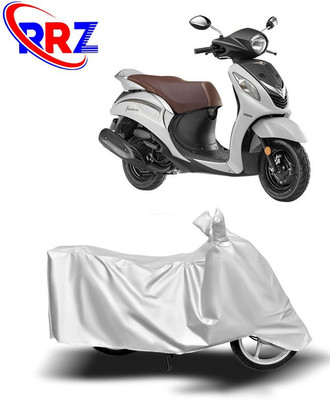 RRZ Waterproof Two Wheeler Cover for Yamaha(Fascino, White)