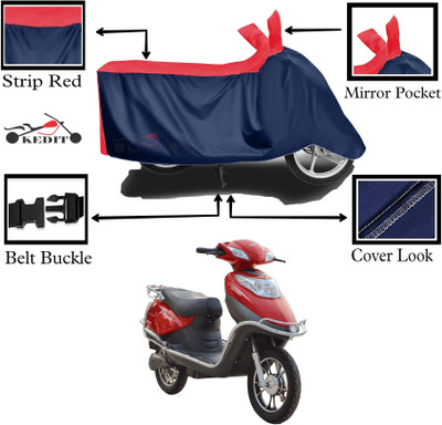 KEDIT Two Wheeler Cover for Hero(Electric Flash, Red, Blue)
