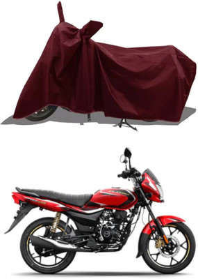 RAQTRO Two Wheeler Cover for Bajaj(Platina 100, Maroon)