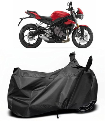 KEDIT Two Wheeler Cover for Triumph(Street Triple, Black)