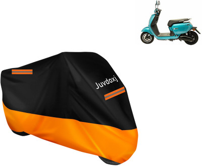 Juvdoxj Waterproof Two Wheeler Cover for Okinawa(Lite, Orange, Black)