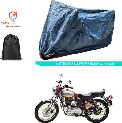 CODOKI Waterproof Two Wheeler Cover for Royal Enfield(Electra 5S, Blue)