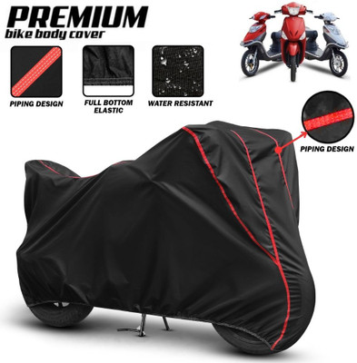 Mwiss Waterproof Two Wheeler Cover for Hero(Electric Cruz, Black, Red)