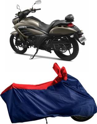 Autofly Waterproof Two Wheeler Cover for Suzuki(intruder 150, Blue, Red)