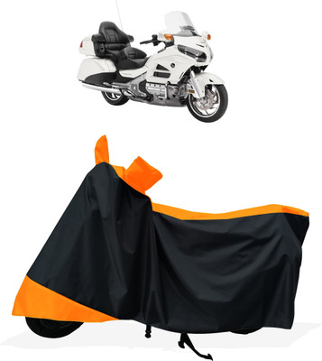 Tricway Two Wheeler Cover for Honda(Gold Wing GL1800, Orange)