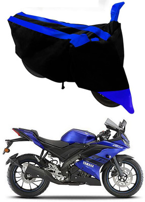 MMSSTAR Waterproof Two Wheeler Cover for Yamaha(YZF R15 V3, Blue, Black)