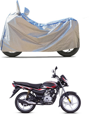 CODOKI Waterproof Two Wheeler Cover for Bajaj(Platina 100 DTS-i, Silver)