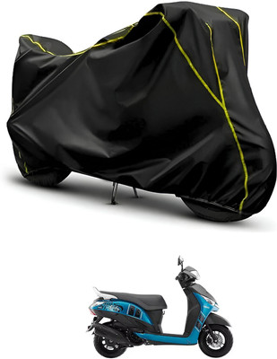 CODOKI Waterproof Two Wheeler Cover for Yamaha(Alpha, Black, Black)