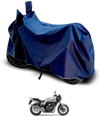 KEDIT Two Wheeler Cover for Honda(CB 400, Blue)