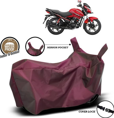 KEDIT Two Wheeler Cover for Hero(Glamour i3s, Maroon)