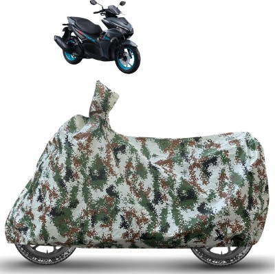 Caronix Waterproof Two Wheeler Cover for Yamaha(Aerox 155 Maxi, Green)