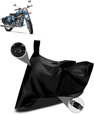 CODOKI Waterproof Two Wheeler Cover for Royal Enfield(Classic Squadron, Black)