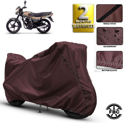 FBC Waterproof Two Wheeler Cover for Bajaj(CT 100, Maroon)