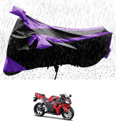 RONISH Waterproof Two Wheeler Cover for Honda(CBR 1000RR, Purple, Black)