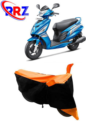 RRZ Waterproof Two Wheeler Cover for Hero(Maestro Edge, Black, Orange)