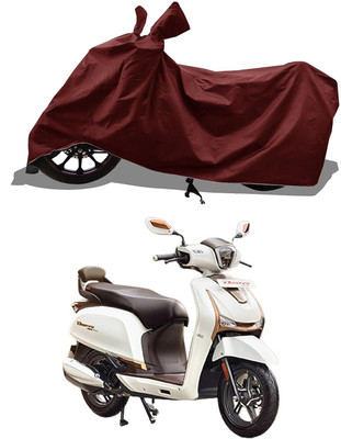 KEDIT Two Wheeler Cover for Hero(Destini 125, Maroon)