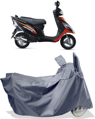 Amexride Two Wheeler Cover for TVS(Scooty Streak, Grey)