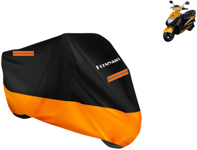 Horseyaart Waterproof Two Wheeler Cover for Ampere(REO BS6, Orange)
