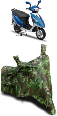 ATBROTHERS Waterproof Two Wheeler Cover for TVS(Scooty Streak, Multicolor, Green)