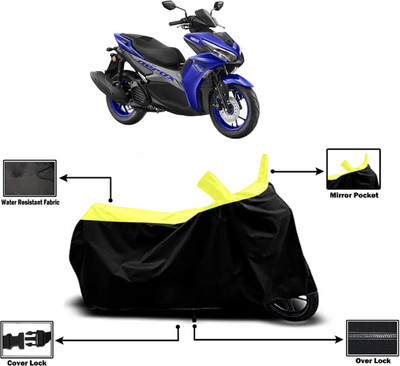 Amexride Two Wheeler Cover for Yamaha(Aerox 155 Maxi, Yellow)
