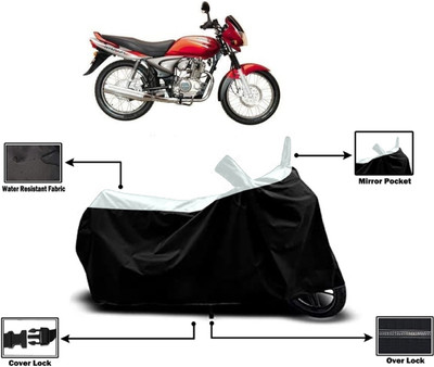 Amexride Two Wheeler Cover for Bajaj(Wind 125, White)