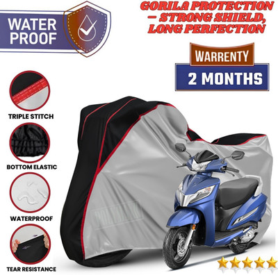POLYMAXX Waterproof Two Wheeler Cover for Honda(Activa 125, Silver)