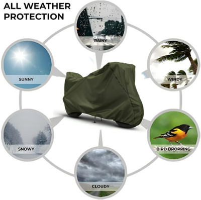 OliverX Waterproof Two Wheeler Cover for TVS(Jupiter, Green)