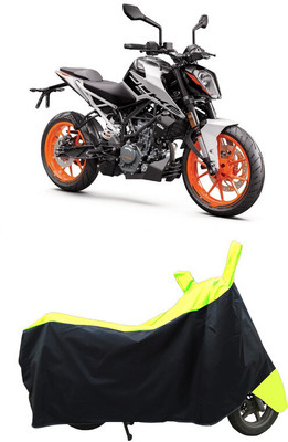 Coxtor Waterproof Two Wheeler Cover for KTM(Duke 200, Yellow)