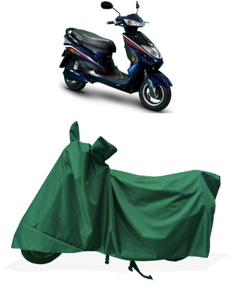 Tricway Two Wheeler Cover for Okinawa(Ridge Plus, Green)