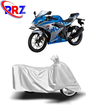 RRZ Waterproof Two Wheeler Cover for Suzuki(GSX R150, White)