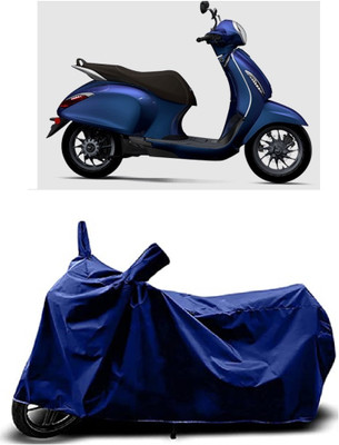 VESMEI Two Wheeler Cover for Bajaj(Urbanite Chetak BS6, Blue)