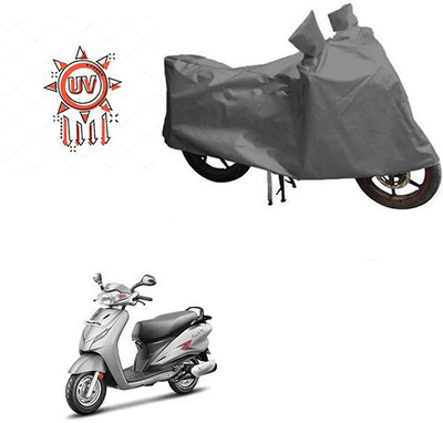 MMSSTAR Waterproof Two Wheeler Cover for Hero(Moto Corp Duet, Grey)