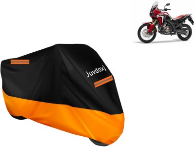 Juvdoxj Waterproof Two Wheeler Cover for Honda(CRF1000L Africa Twin, Orange)