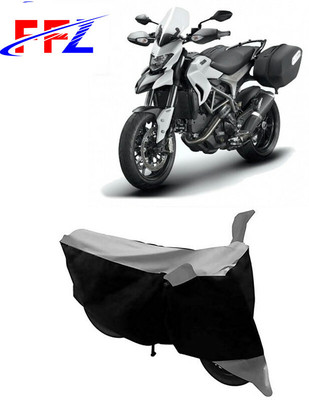 FFZ Waterproof Two Wheeler Cover for Ducati(Hyperstrada, Black, Grey)