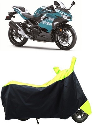 Coxtor Waterproof Two Wheeler Cover for Kawasaki(Ninja 400 BS6, Yellow)