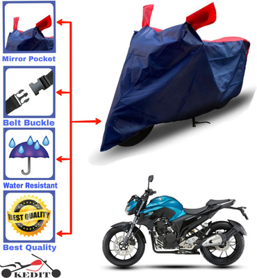 KEDIT Two Wheeler Cover for Yamaha(FZ S V3 BS6, Red, Blue)