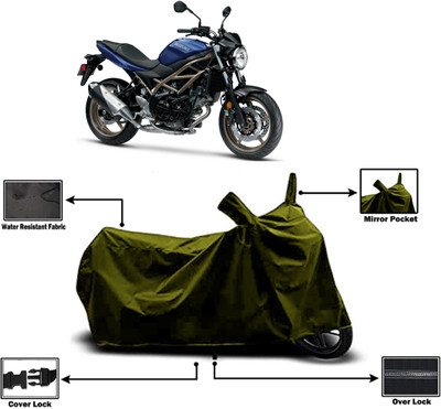Amexride Two Wheeler Cover for Suzuki(SV 650, Green)