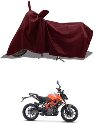 RAQTRO Two Wheeler Cover for KTM(125 Duke BS6, Maroon)