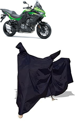 Amexride Two Wheeler Cover for Kawasaki(Versys 1000, Black)