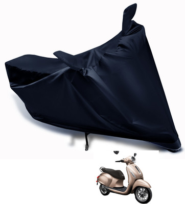Auto Hub Waterproof Two Wheeler Cover for Bajaj(Chetak, Blue)