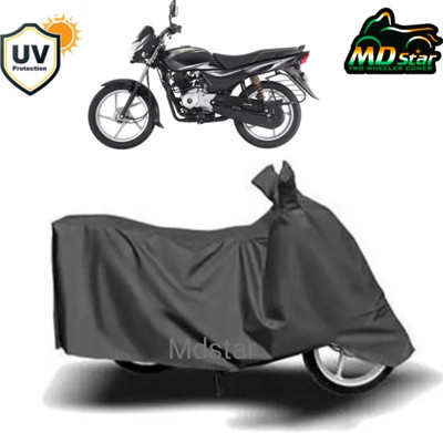 Mdstar Waterproof Two Wheeler Cover for Bajaj(Platina, Grey)
