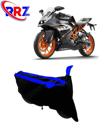 RRZ Waterproof Two Wheeler Cover for KTM(RC 200, Black, Blue)