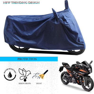 ANTHUB Waterproof Two Wheeler Cover for KTM(RC 200, Blue)
