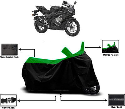 Amexride Two Wheeler Cover for Yamaha(YZF R15 V3.0, Green)