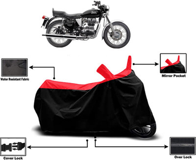 Amexride Two Wheeler Cover for Royal Enfield(Electra, Red)