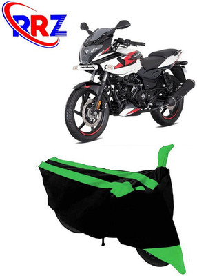RRZ Waterproof Two Wheeler Cover for Bajaj(Pulsar 220F, Black, Green)