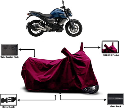 Amexride Two Wheeler Cover for Yamaha(FZ-S FI, Maroon)